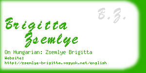 brigitta zsemlye business card